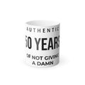 50 Years of Not Giving a Damn Color-Changing Mug — Funny 11oz Birthday Gift
